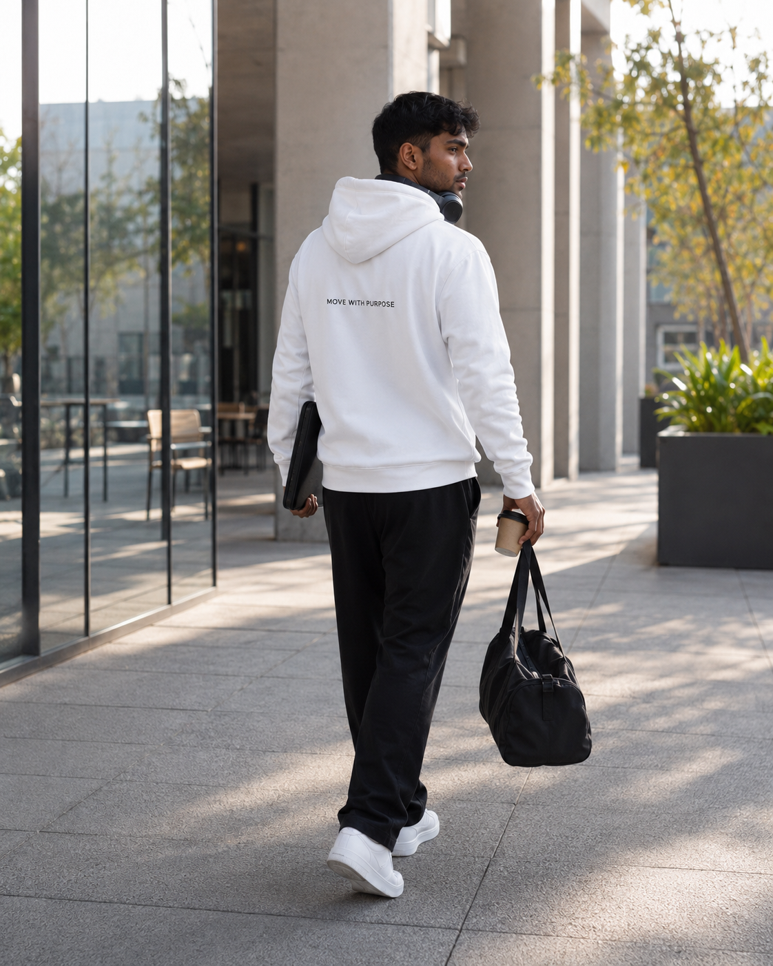 STATEMENT HOODIE — WHITE