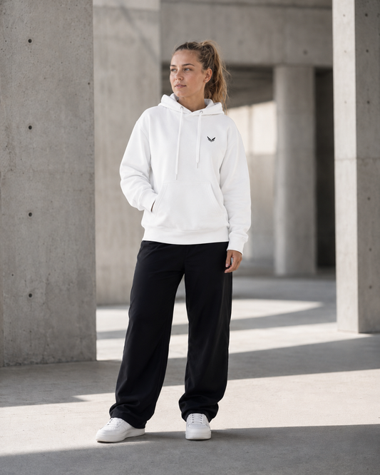 STATEMENT HOODIE — WHITE