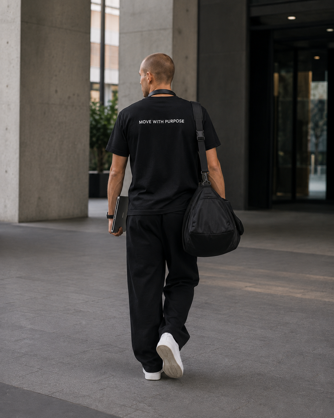 STATEMENT TEE — BLACK