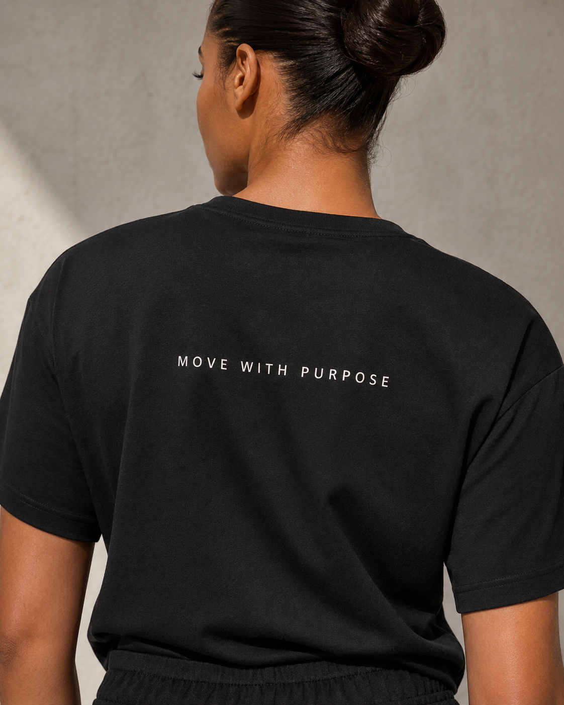 STATEMENT TEE — BLACK