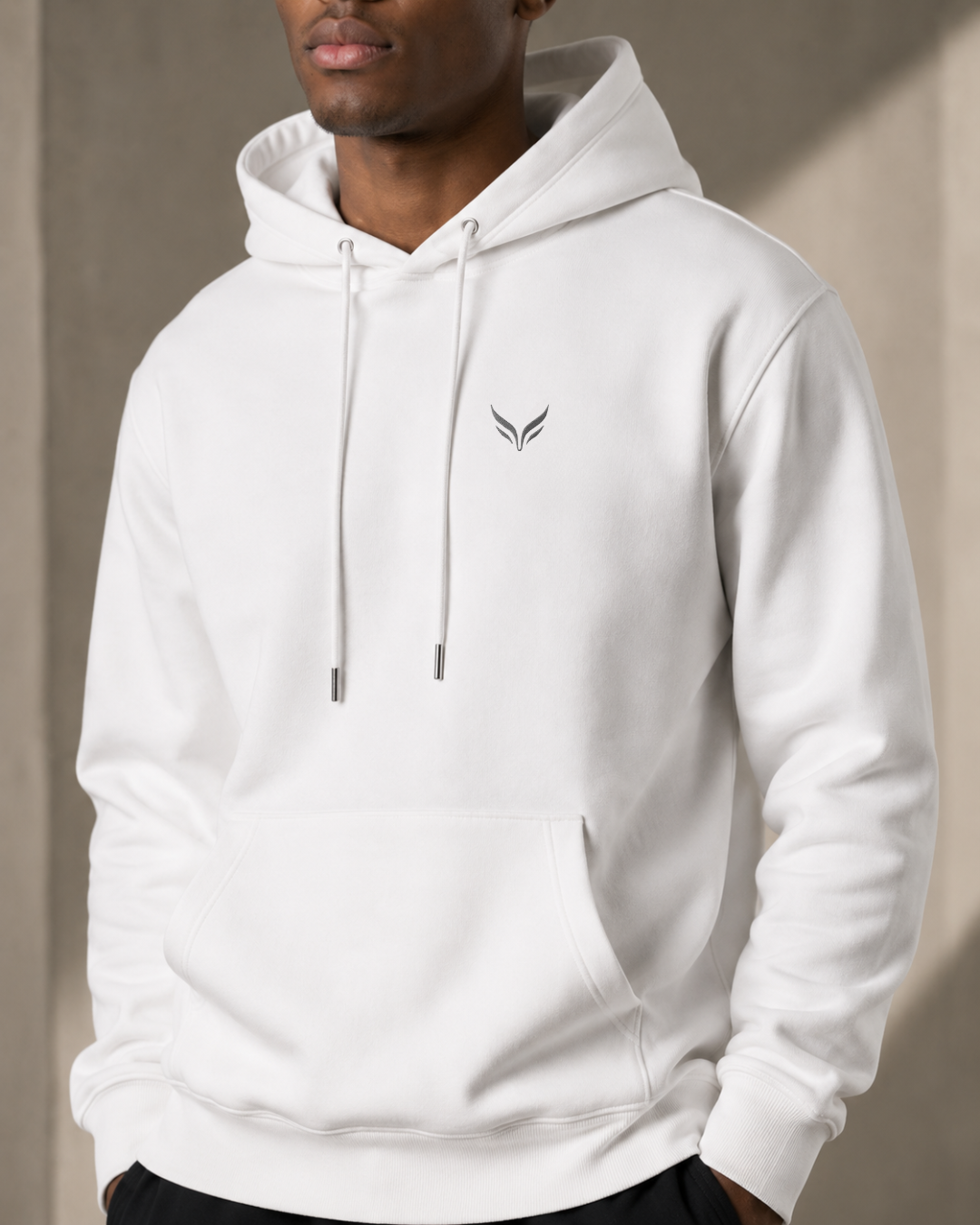 STATEMENT HOODIE — WHITE