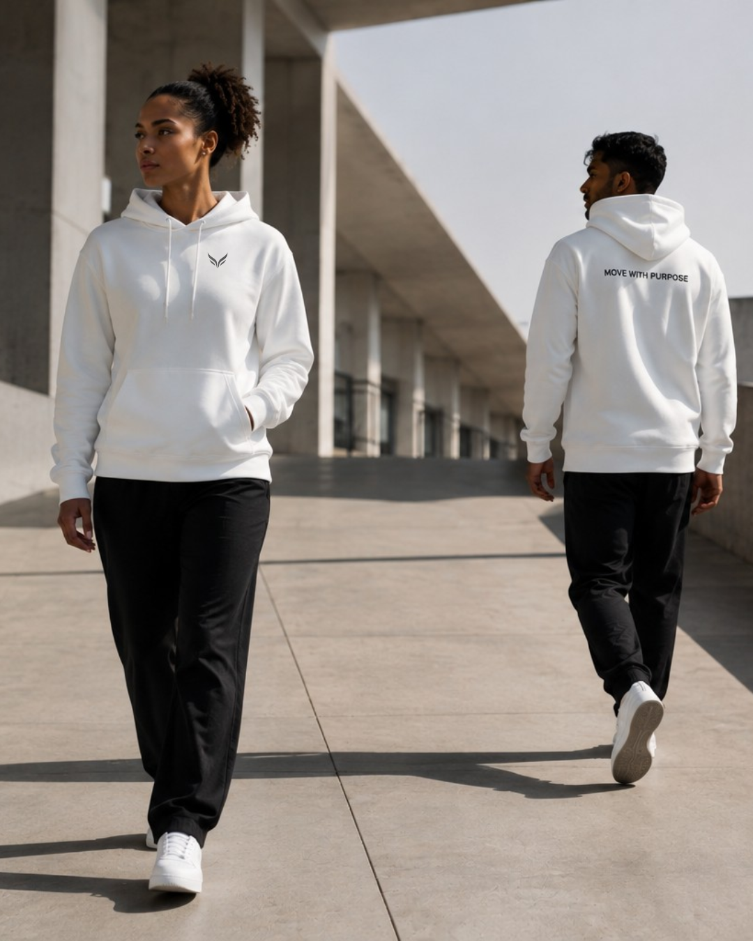 STATEMENT HOODIE — WHITE