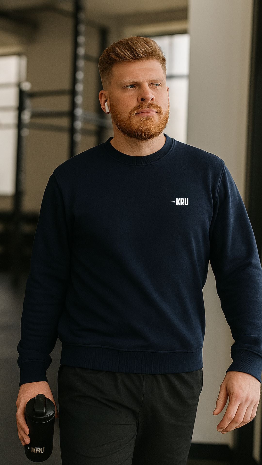 KRU Midnight Front Crew Neck Sweatshirt