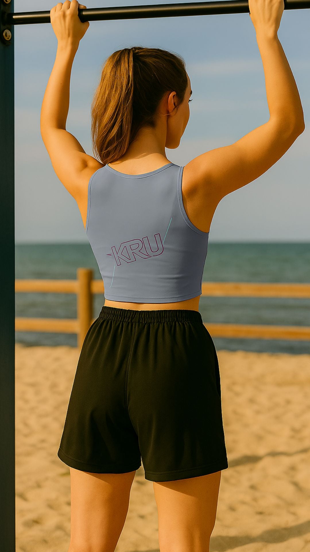 KRU Basic Unisex Athletic Long Shorts