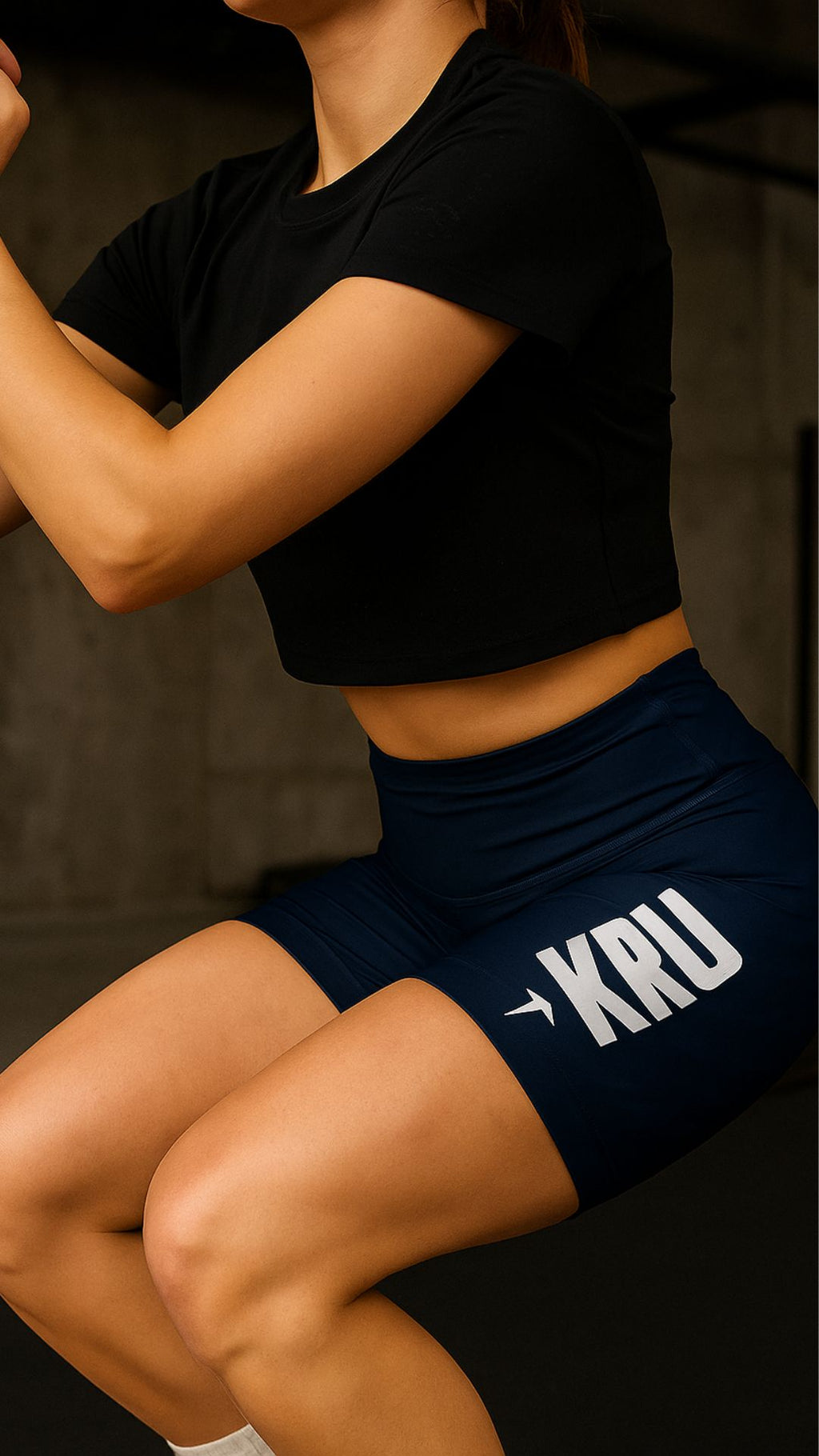 KRU Midnight Frost Yoga Shorts