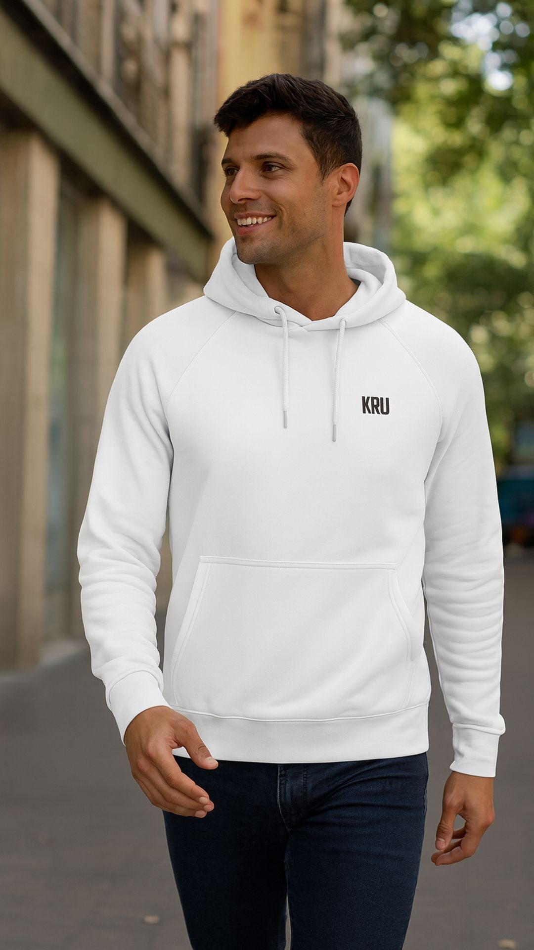 KRU Basic Unisex Eco Raglan Hoodie