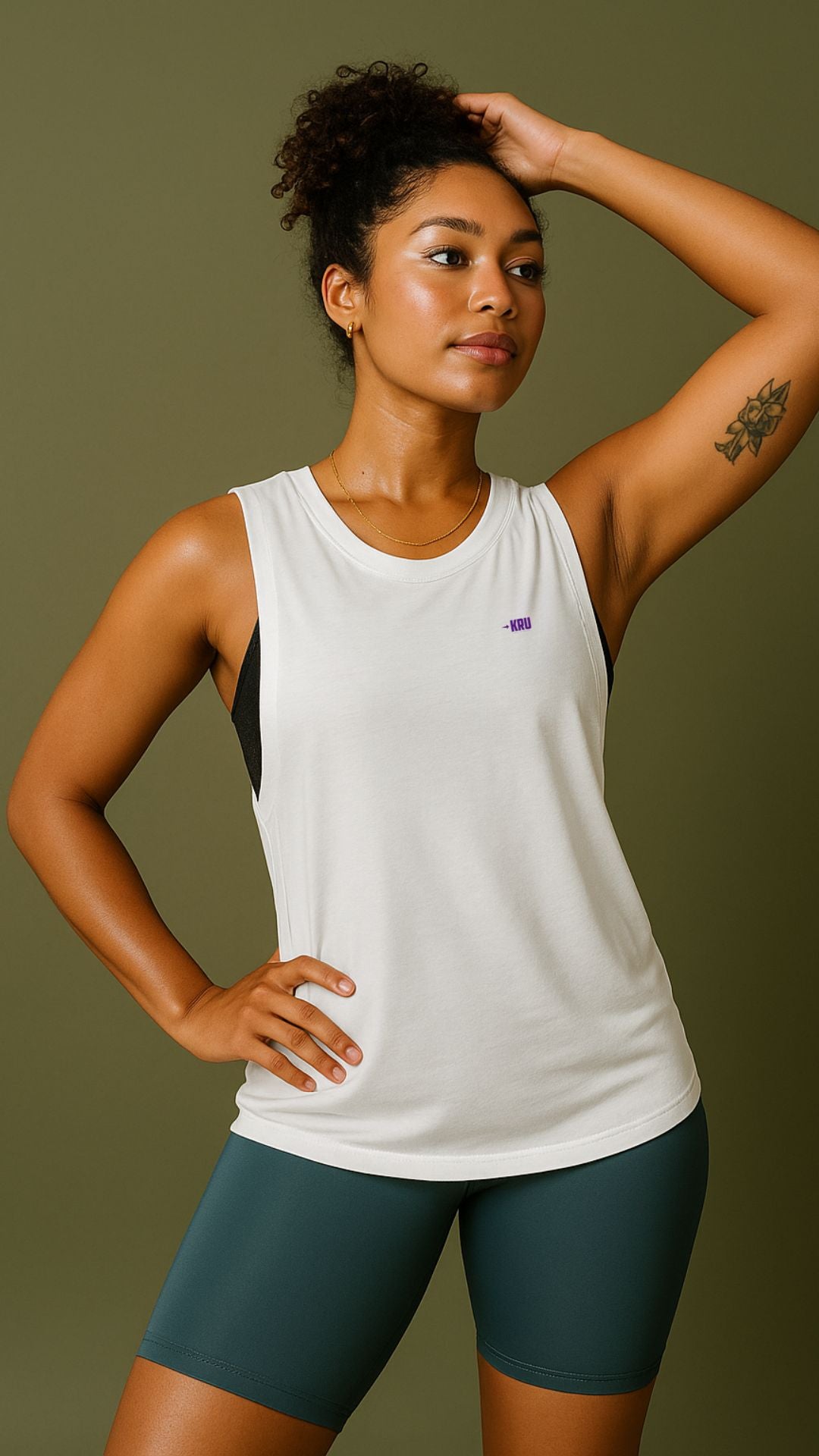 KRU Midnight Frost Ladies’ Muscle Tank