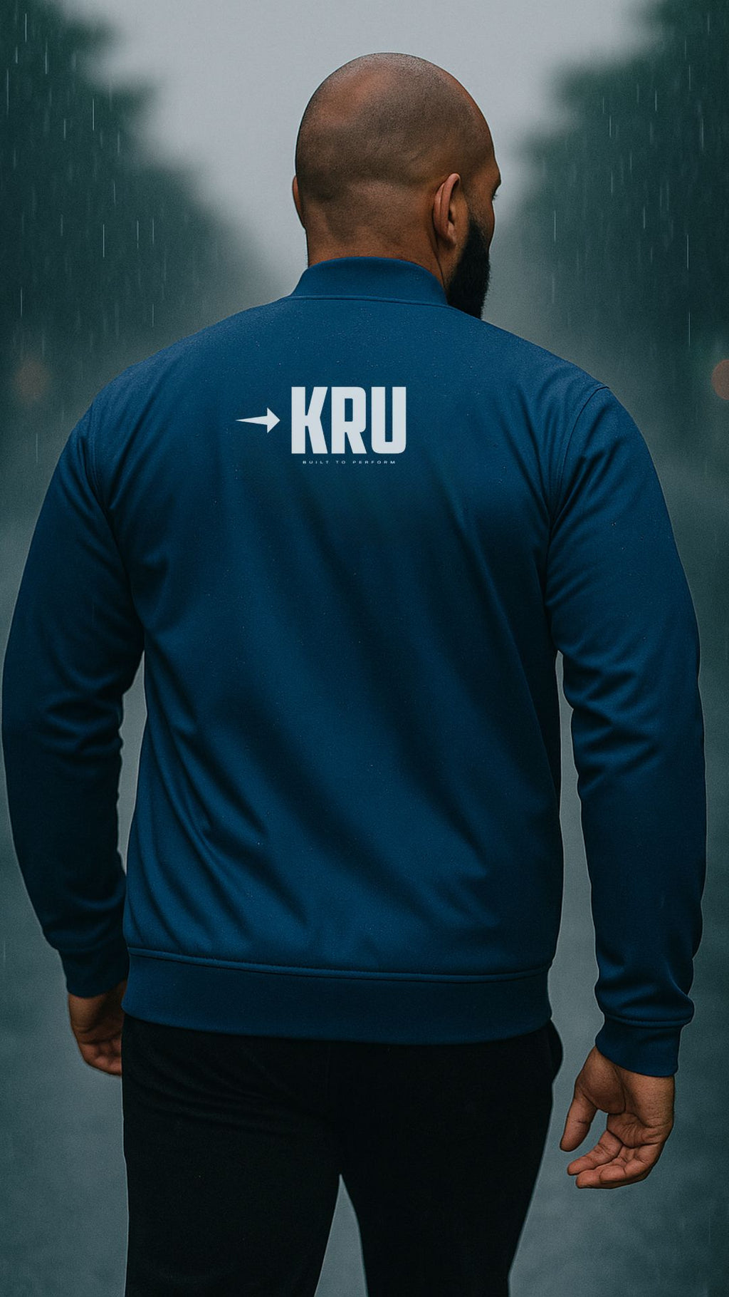 KRU Midnight Frost Bomber Jacket