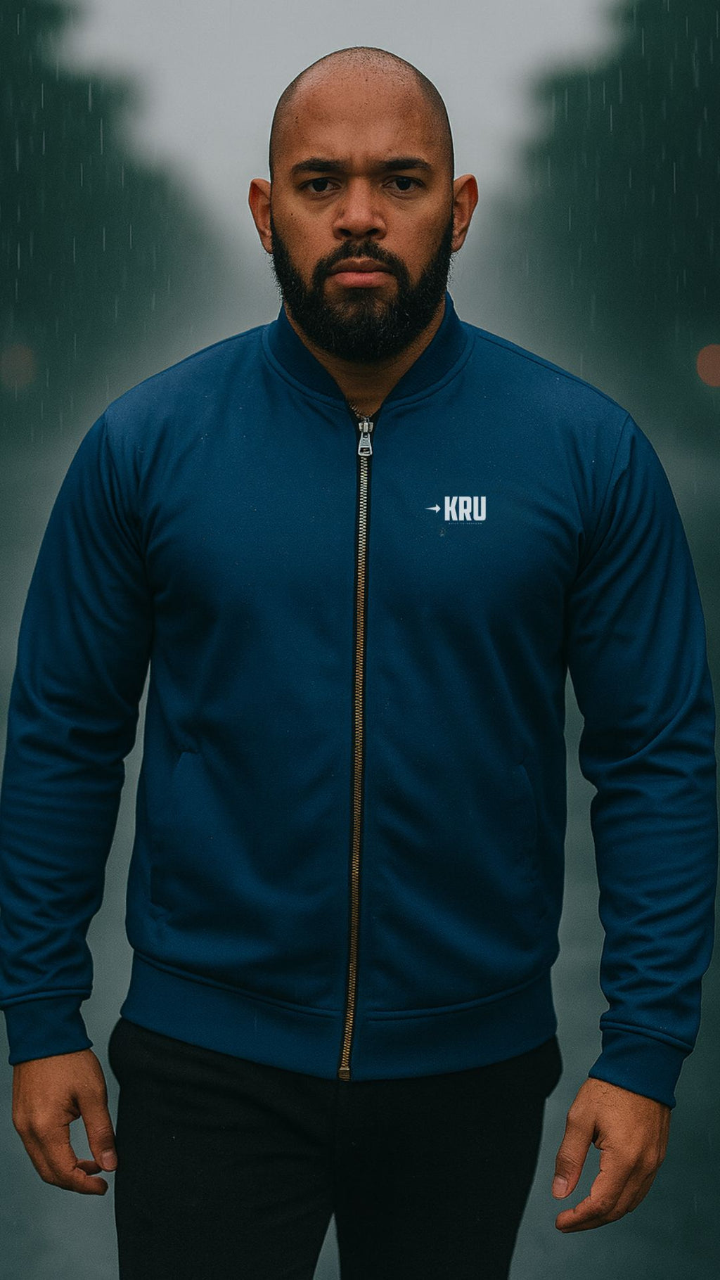 KRU Midnight Frost Bomber Jacket