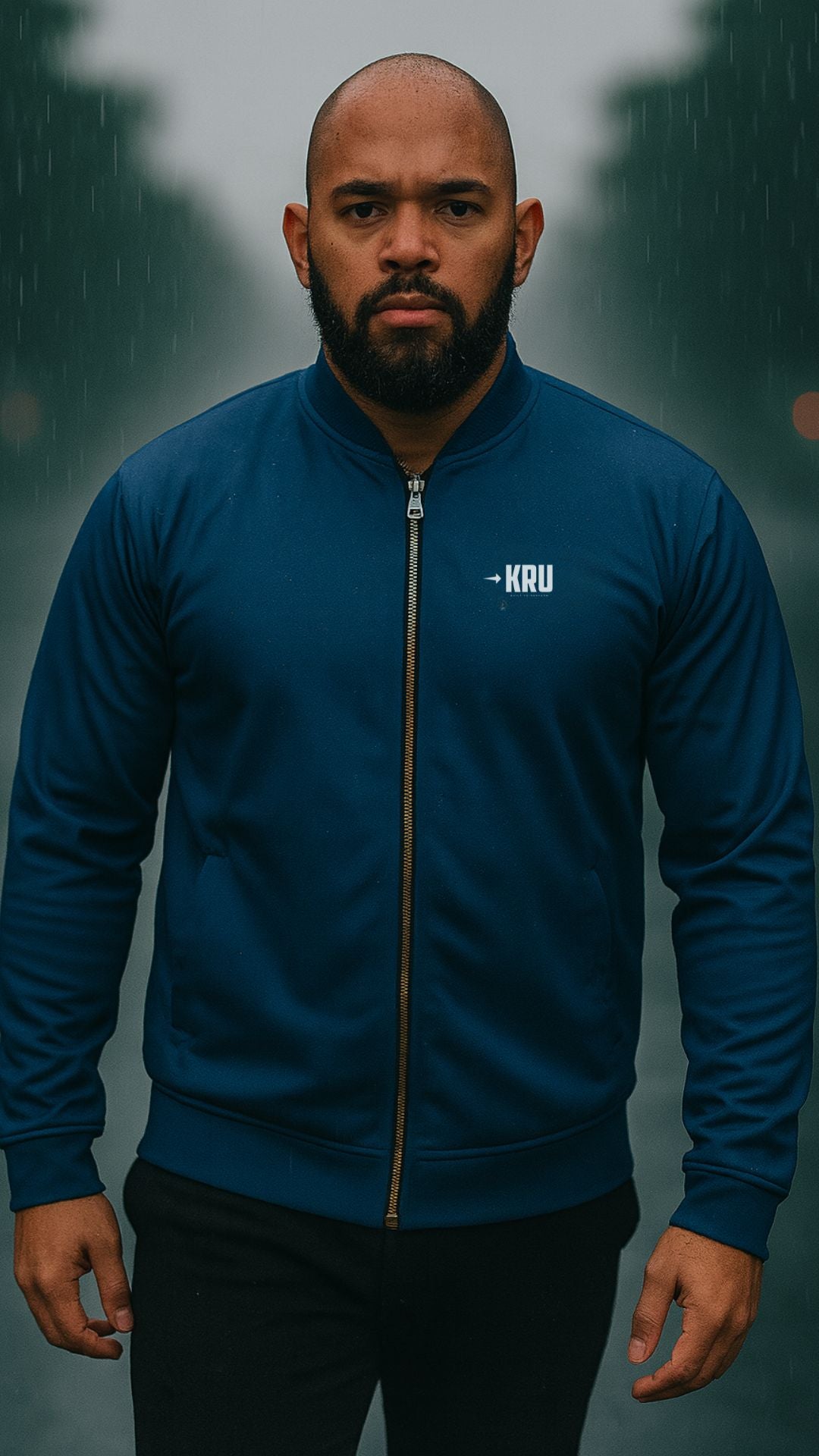 KRU Midnight Frost Bomber Jacket
