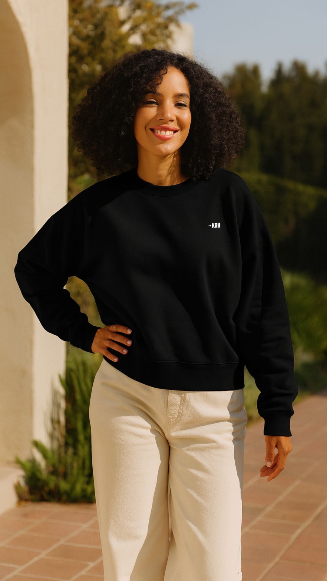 KRU Women’s Crew Neck Sweatshirt