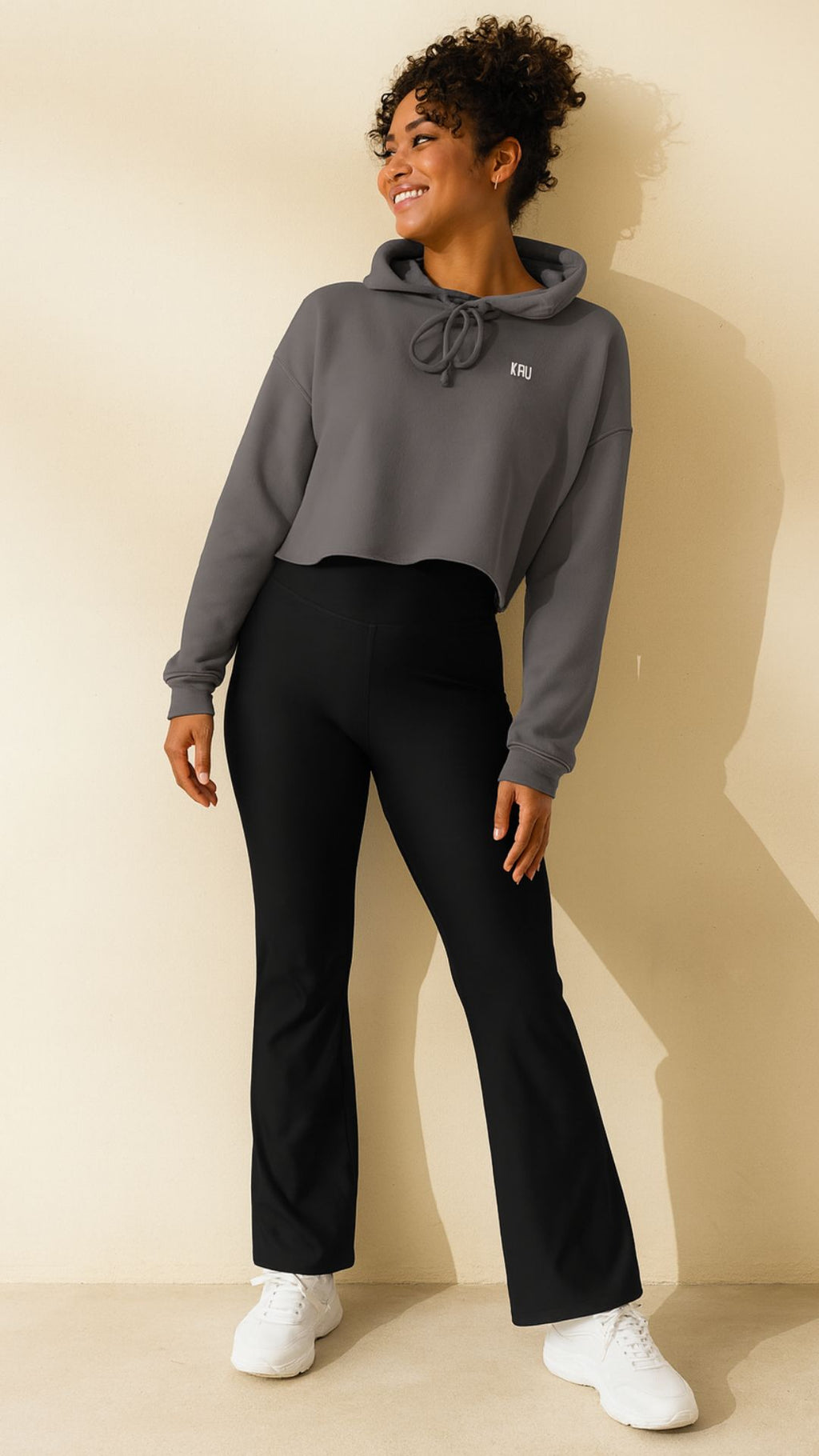 KRU Basic Crop Hoodie