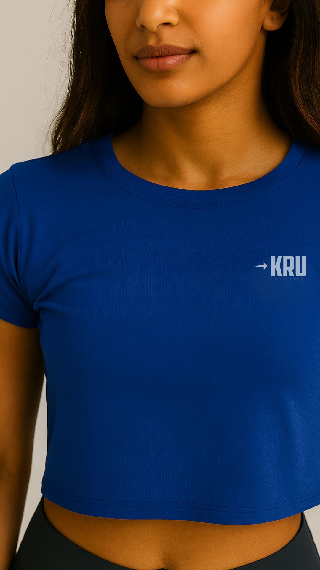 KRU Midnight Frost Crop Tee