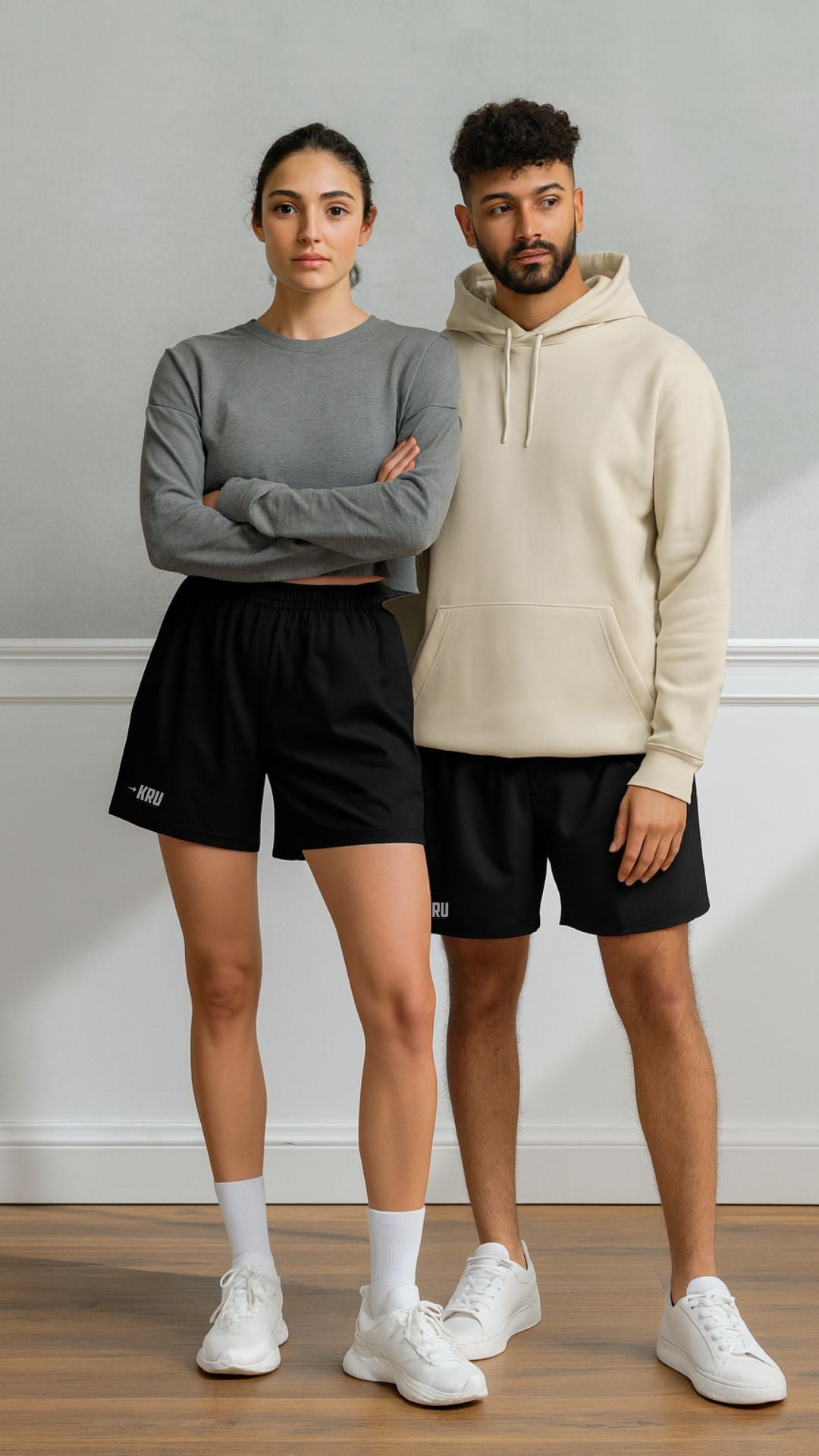 KRU Basic Unisex Athletic Long Shorts